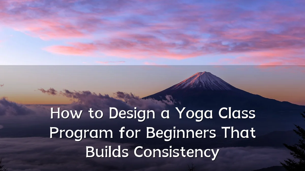 How to Design a Yoga Class Program for Beginners That Builds Consistency