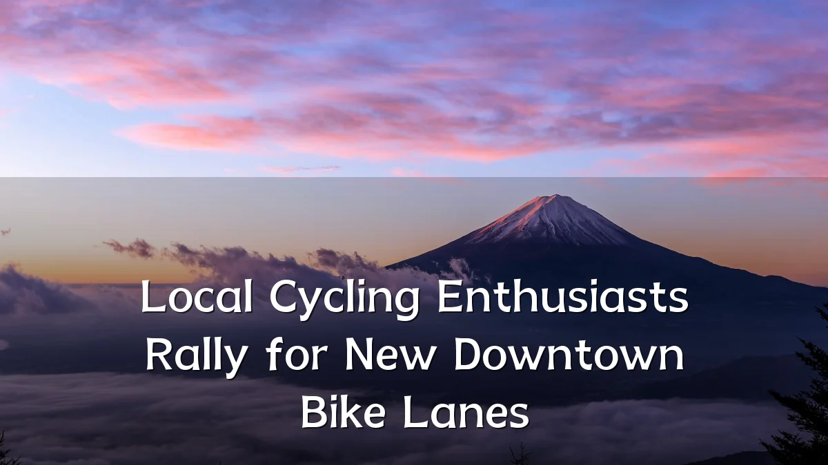 Local Cycling Enthusiasts Rally for New Downtown Bike Lanes