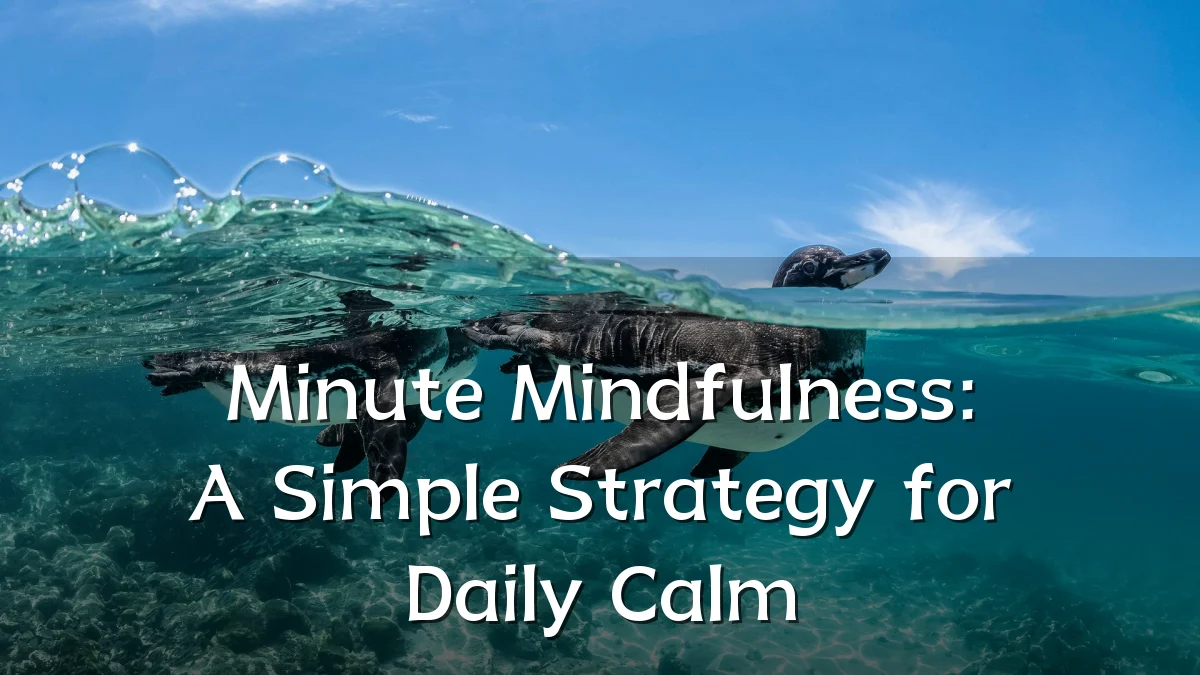 Minute Mindfulness: A Simple Strategy for Daily Calm