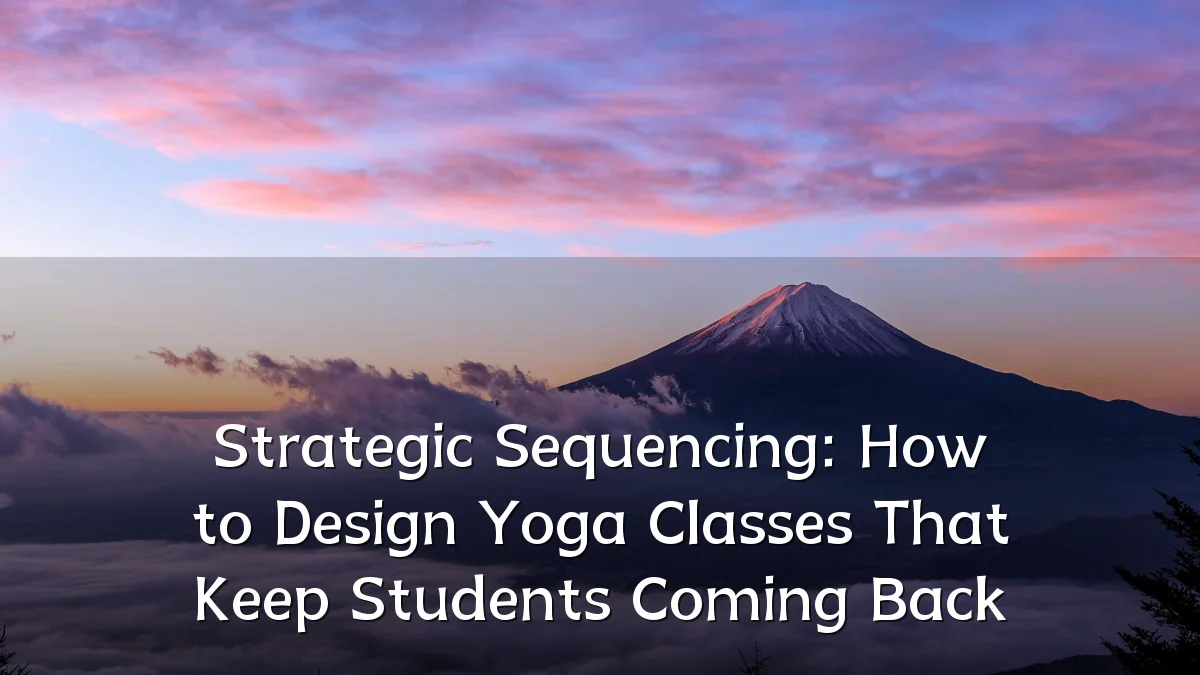 Strategic Sequencing: How to Design Yoga Classes That Keep Students Coming Back